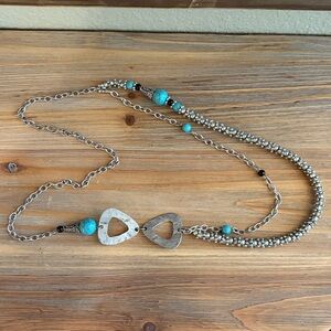 Turquoise Beaded Layered Necklace